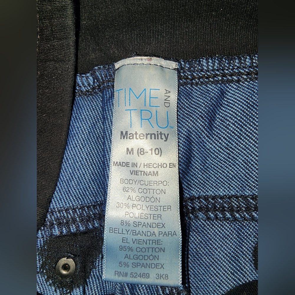 M 8-10 Time and Tru Maternity jeans - Picture 2 of 4
